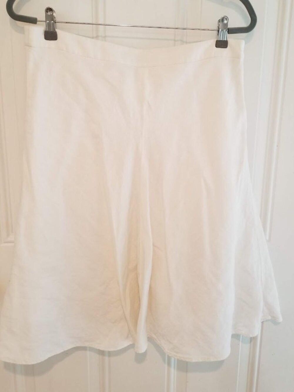 Banana Republic Factory 100% Linen Skirt Size 10 Cream